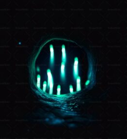 Glühwürmchen in einer Höhle